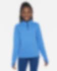 Low Resolution Långärmad tröja Nike Pro Dri-FIT med halv dragkedja för tjejer