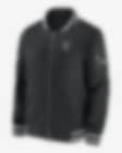 Low Resolution Męska kurtka typu bomberka z zamkiem na całej długości Nike Coach (NFL Las Vegas Raiders)