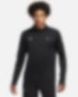 Low Resolution Ανδρική μπλούζα Dri-FIT για τρέξιμο με φερμουάρ στο 1/2 του μήκους Nike Flash