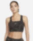 Low Resolution Nike Dri-FIT Swoosh Women's Medium-Support 1-Piece Pad Allover Print Sports Bra