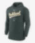Low Resolution Nike Dri-FIT Early Work (MLB Oakland Athletics) Men's Pullover Hoodie