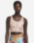 Low Resolution Bra deportivo con abertura posterior y almohadillas de una sola pieza de media sujeción para mujer Nike Dri-FIT Swoosh Icon Clash