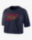 Low Resolution FC Barcelona Women's Nike Dri-FIT Soccer Cropped T-Shirt