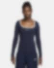 Low Resolution Γυναικεία μακρυμάνικη μπλούζα με τετράγωνη λαιμόκοψη Nike Sportswear