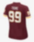 Nike Washington Football Team No99 Chase Young Burgundy Red Alternate Women's Stitched NFL 100th Season Vapor Untouchable Limited Jersey