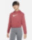 Low Resolution Nike Therma-FIT-pullover-hættetrøje til større børn (piger)
