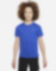 Low Resolution Tréninkové tričko Nike Dri-FIT Miler s krátkým rukávem pro větší děti (chlapce)