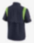 Seattle Seahawks Sideline Coach Men’s Nike Men's Dri-Fit NFL Polo in Blue, Size: Small | 00MG41S78-0BW