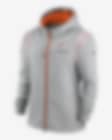 Denver Broncos Nike Performance Sideline Lockup Full-Zip Hoodie - Gray