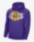 Low Resolution Hoodie pullover de lã cardada NBA Nike Los Angeles Lakers para homem