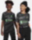 Low Resolution Camisola de futebol de manga curta Nike Dri-FIT do equipamento de guarda-redes Stadium Liverpool FC 2023/24 Júnior