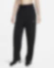 Low Resolution Nike Dri-FIT One Women's High-Waisted Full-Length Open-Hem French Terry Tracksuit Bottoms