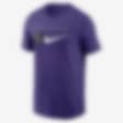 Low Resolution Colorado Rockies Team Swoosh Lockup Men's Nike MLB T-Shirt