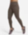 Nike Go Women's Firm-Support High-Waisted Full-Length Leggings with  Pockets, Size 2XLT Black/Black