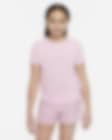 Low Resolution Nike Dri-FIT One Older Kids' (Girls') Short-Sleeve Training Top