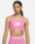 Low Resolution Nike Dri-FIT Swoosh Women's Medium-Support Graphic Sports Bra