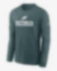 Low Resolution Philadelphia Eagles Sideline Team Issue Men's Nike Dri-FIT NFL Long-Sleeve T-Shirt