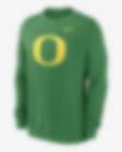 Low Resolution Sudadera de cuello redondo sin cierre universitaria Nike para hombre Oregon Ducks Primetime Evergreen Logo