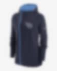 Low Resolution Sudadera con gorro de cierre completo para mujer Nike Assymetrical (NFL Tennessee Titans)