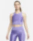 Low Resolution Nike Pro Dri-FIT Samarreta de tirants de disseny cropped de training - Dona