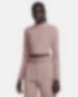 Low Resolution Nike Sportswear Phoenix Plush Women's Slim Mock-Neck Long-Sleeve Cropped Cosy Fleece Top