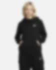Low Resolution Sudadera con gorro de tejido Fleece y cuello en embudo para mujer Nike Sportswear Club Fleece