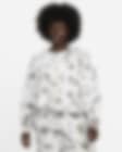 Low Resolution Nike Sportswear Women's Oversized Fleece Tie-Dye Crew Sweatshirt (Plus Size)