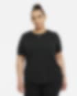Low Resolution Γυναικεία κοντομάνικη μπλούζα με κανονική εφαρμογή Nike Dri-FIT One (μεγάλα μεγέθη)