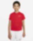 Low Resolution NikeCourt Dri-FIT Victory Older Kids' (Boys') Short-Sleeve Tennis Top