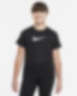 Low Resolution Κοντομάνικη μπλούζα προπόνησης Nike Dri-FIT Trophy για μεγάλα κορίτσια (μεγαλύτερο μέγεθος)