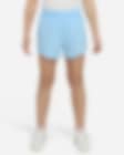 Low Resolution Shorts de entrenamiento de tejido Woven Dri-FIT de tiro alto para niña talla grande Nike One