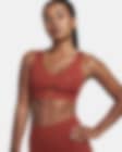 NIKE Indy Plunge Cut-Out Medium-Support Padded Sports Bra Large NWT