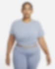 Low Resolution Nike Dri-FIT One Luxe Women's Standard Fit Short-Sleeve Twist Top (Plus Size)