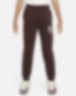 Low Resolution Dzianinowe spodnie o kroju oversize dla dużych dzieci (dziewcząt) Nike Sportswear