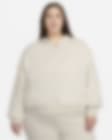 Low Resolution Hoodie folgado em tecido moletão com fecho completo Nike Sportswear Chill Terry para mulher (tamanhos grandes)