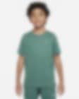 Low Resolution Tréninkové tričko Nike Dri-FIT Miler s krátkým rukávem pro větší děti (chlapce)
