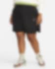 Low Resolution Nike Sportswear Phoenix Fleece Women's High-Waisted Loose-Fit Shorts (Plus Size)