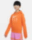 Low Resolution Sudadera con gorro de básquetbol Therma-FIT para niñas talla grande Nike