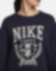 Sweatshirt de gola redonda folgada em lã cardada Nike Sportswear para mulher.  Nike PT