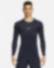 Low Resolution Nike Pro Dri-FIT Sıkı Kesimli Uzun Kollu Erkek Fitness Üstü