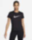 Low Resolution Nike One Swoosh Dri-FIT hardlooptop met korte mouwen voor dames