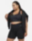 Low Resolution Shorts de ciclismo de 20 cm de tiro alto de media sujeción para mujer Nike Universa con bolsillos (talla grande)