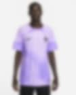 FFF 2022/23 Stadium Goalkeeper Nike Men's Dri-Fit Short-Sleeve Soccer Jersey in Purple, Size: 3XL | DN0689-581