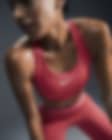 Low Resolution Damski stanik sportowy z wkładkami Nike Swoosh Medium Support