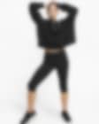 Nike Women's Dri-FIT Universe Medium Support High-Rise Capri Leggings  with Pockets - Black - Hibbett
