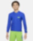 Low Resolution Nike Swim 3-D Swoosh Big Kids' (Boys') Long-Sleeve Zip Hydroguard