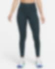 Low Resolution Nike Fast 7/8-legging met print, halfhoge taille en zakken voor dames