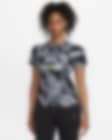 Low Resolution Γυναικεία ποδοσφαιρική κοντομάνικη μπλούζα προθέρμανσης Nike Dri-FIT εναλλακτικής εμφάνισης Τσέλσι Academy Pro