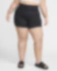Low Resolution Nike One Rib Women's High-Waisted 5" Biker Shorts (Plus Size)