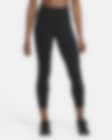 Low Resolution Leggings a 7/8 de cintura normal com painéis de malha Nike One para mulher